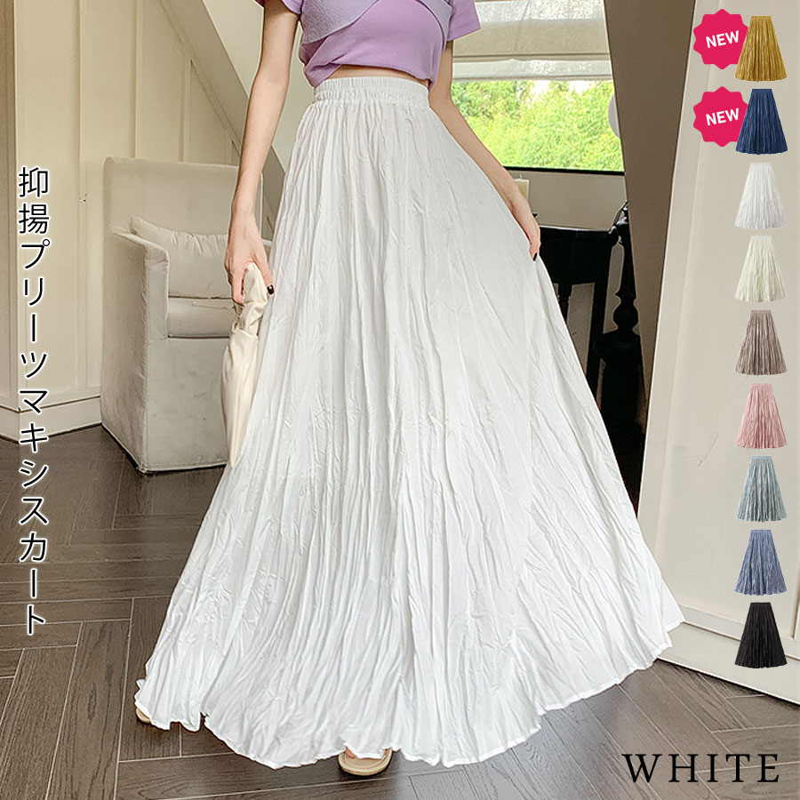 KOEISTORE プリーツスカート レディース 春 夏 春夏 黒 白