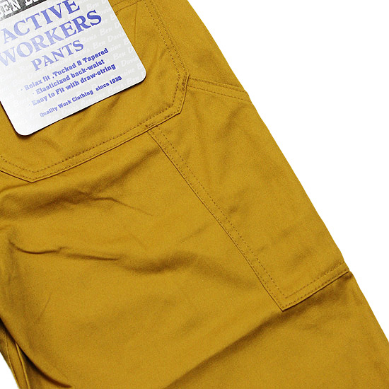 BEN DAVIS ベンデイビス ワークパンツ ペインターパンツ ACTIVE WORKER PANTS ストリート ワーク シェフパンツ  G-1180002 イエロー系 黄色系 M L XL