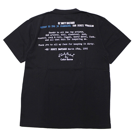 Ol' Dirty Bastard オールダーティーバスタード半袖 tシャツ COLOR BARS カラーバーズ x OL' DIRTY BASTARD オールダーティー