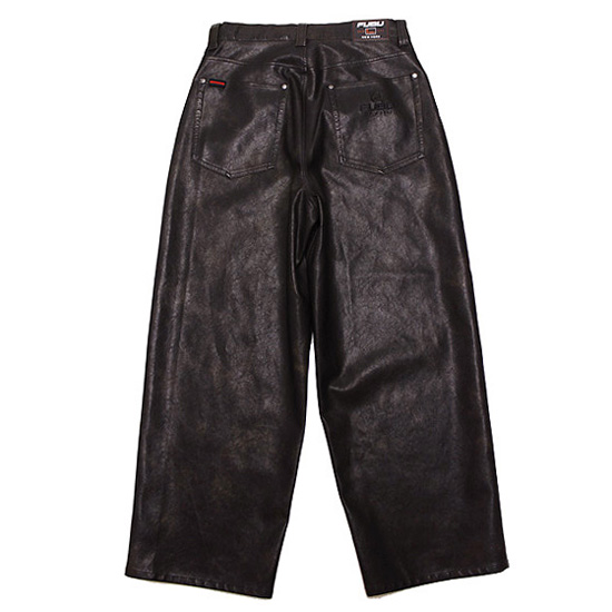FUBU（フブ） フーブ フェイクレザー バギーパンツ FAUX LEATHER BUGGY