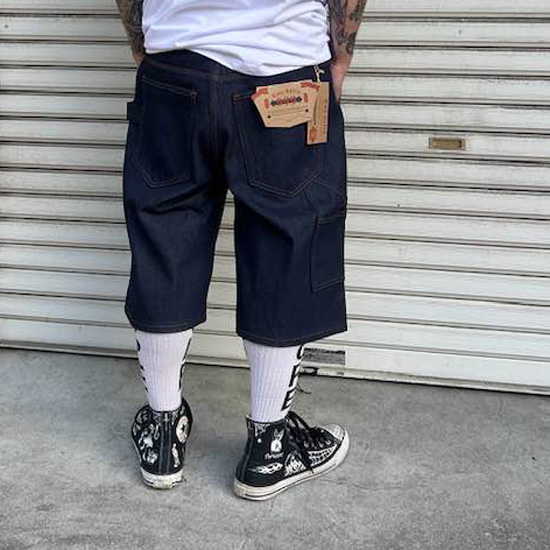 極太　Jorts バギーショーツ　ペインターデニム　ハーフデニム 極太 Jorts バギーショーツ ハーフデニム デニムショーツ bboy