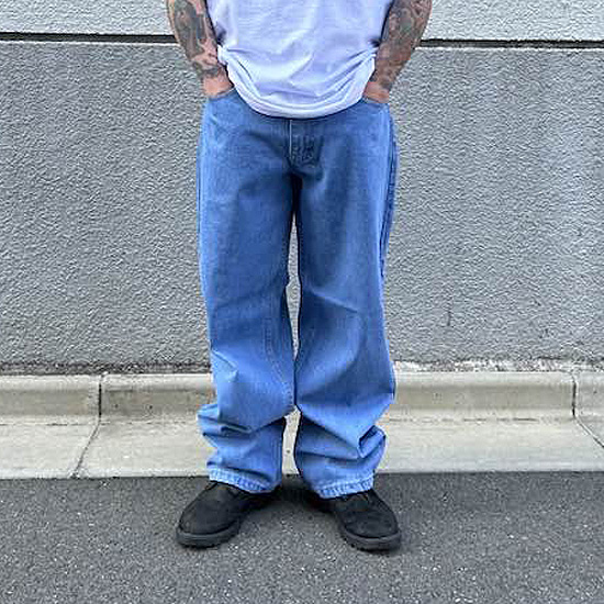 LA gateデニム　lagate 36-32 ブルー　ネイビー　ローライダー LA GATE エルエーゲート 618 CLASSIC JEANS/BLUE - SOULSTYLE