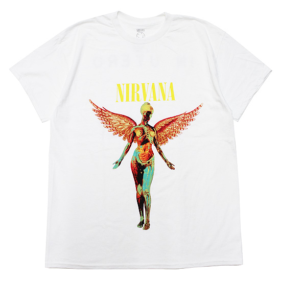 nirvana in utero ニルヴァーナband tee バンド TEE NIRVANA ニルヴァーナ 半袖Tシャツ バンドT IN UTERO S/S TEE