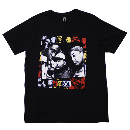 De La Soul デラソウル　井上三太デザイン　ジャケットTシャツ DE LA SOUL デラソウル 半袖Tシャツ ラップT COLLAGE S/S TEE