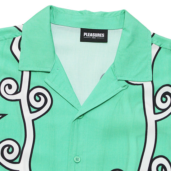 PLEASURES プレジャーズ 半袖シャツ FURY S/S SHIRT ストリート