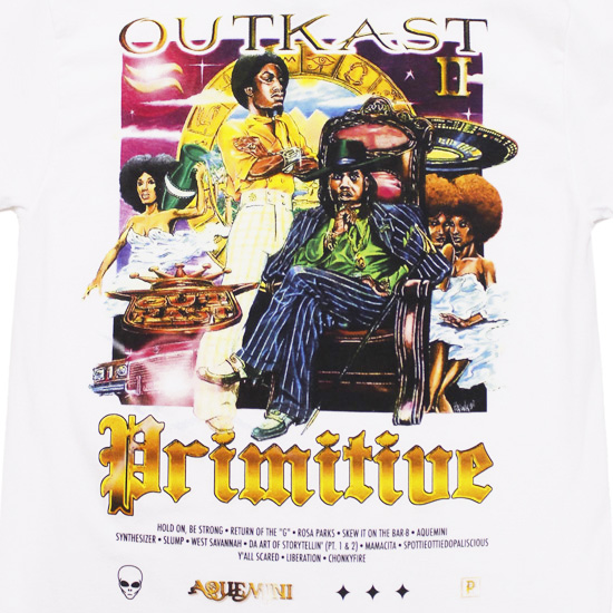 PRIMITIVE プリミティブ PRIMITIVExOUTKAST プリミティブxアウトキャスト 半袖Tシャツ AQUEMINI S S TEE ストリート ヒップホップ スケーター バックプリント ホワイト M L XL SOULSTYLE ソウルスタイル - 通販 - Yahoo ショッピング