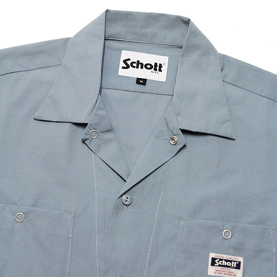 Schott N.Y.C SCHOTT ショット 半袖シャツ ワークシャツ TC WORK