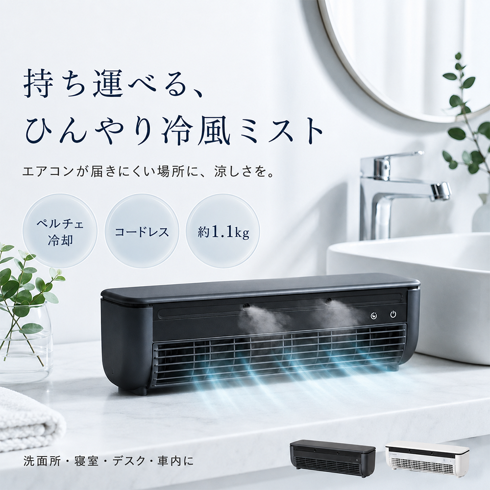 2026新感覚】 クールエアーミスト ポータブルエアコン ポータブル