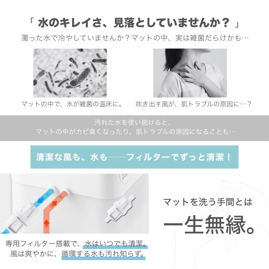 2026年アップグレード版】 冷水循環マット 水冷マット 水流マット