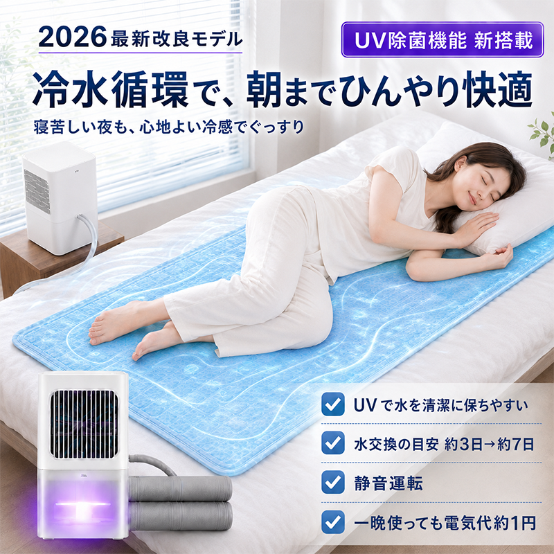 2026最新改良モデル】 冷水循環マット 水冷マット 水流マット 水循環