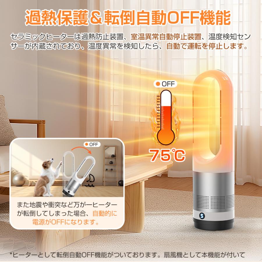 セラミックファンヒーター 電気ヒーター セラミックヒーター 扇風機 羽