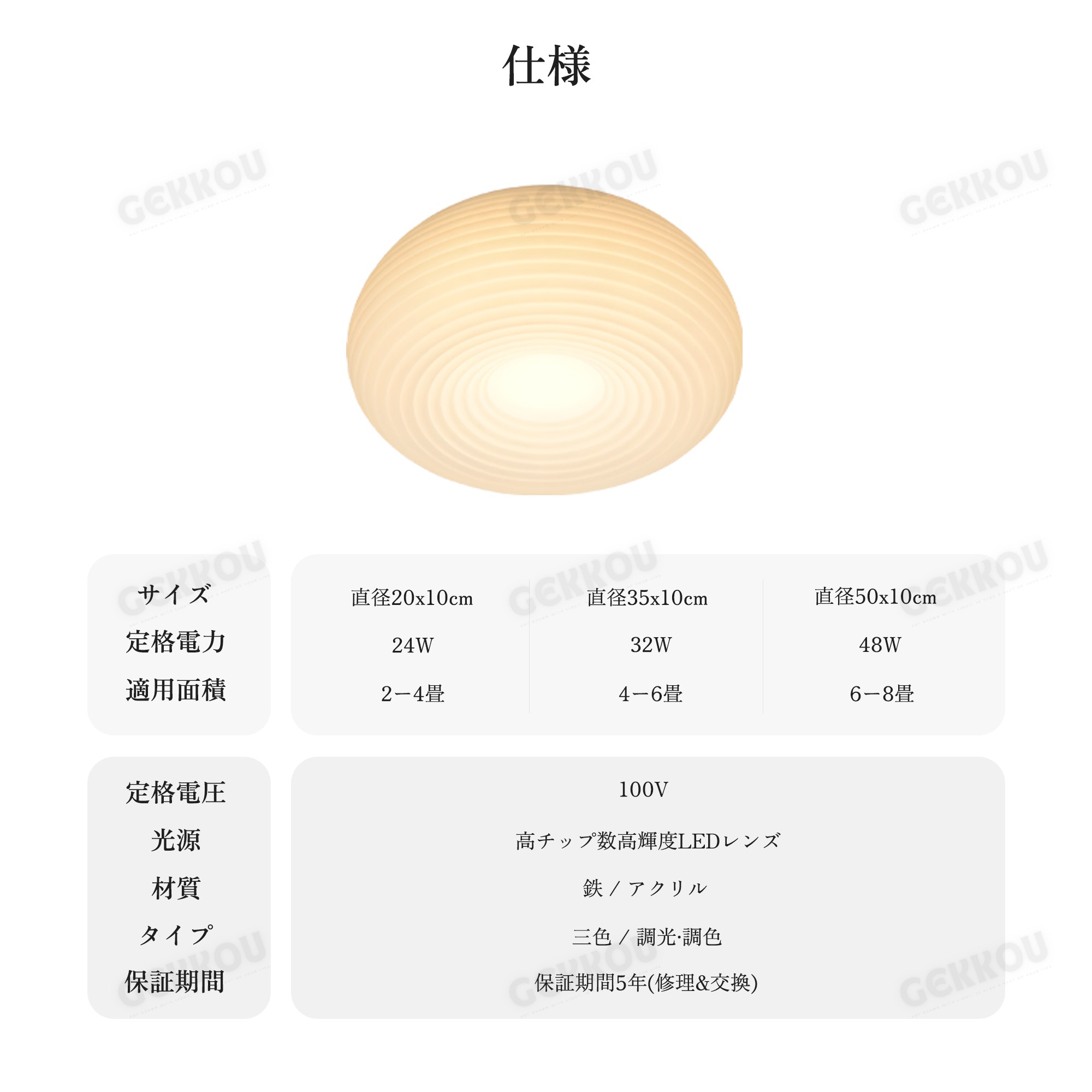 GEKKOU シーリングライト リビング 照明 LED おしゃれ 北欧 明るい 調