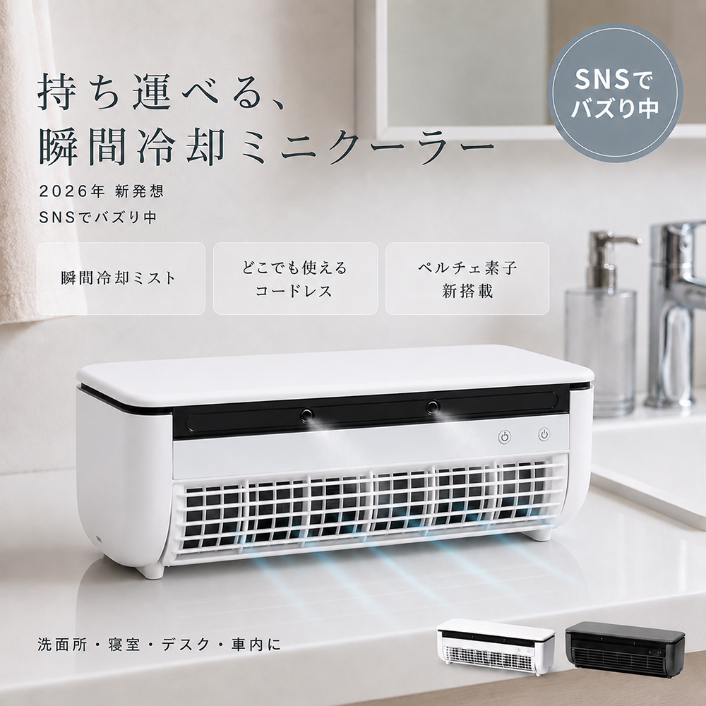 2026新感覚】 クールエアーミスト ポータブルエアコン ポータブル
