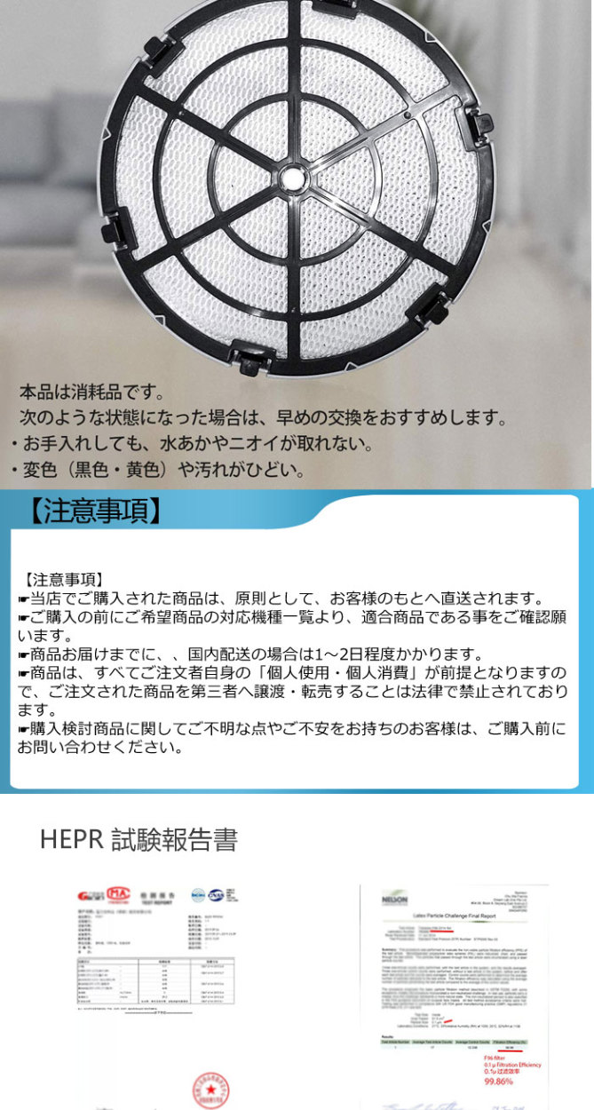 Panasonic（パナソニック） 空気清浄機 Panaconic 互換品 FE-ZGV08