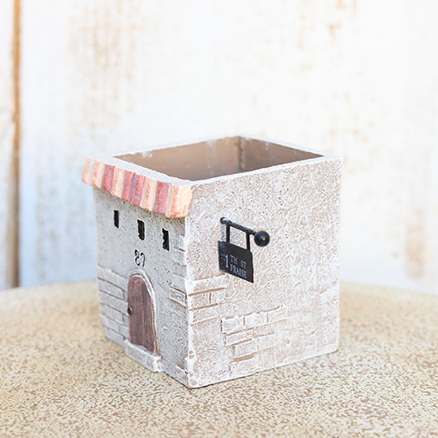 多肉植物2個×ミニプランターセット アタァリィェイ スクエア 培養土