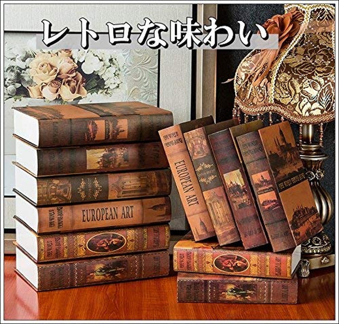 洋書 イミテーション ブック 本 模型 洋書 アート 大6冊セット 本 ...