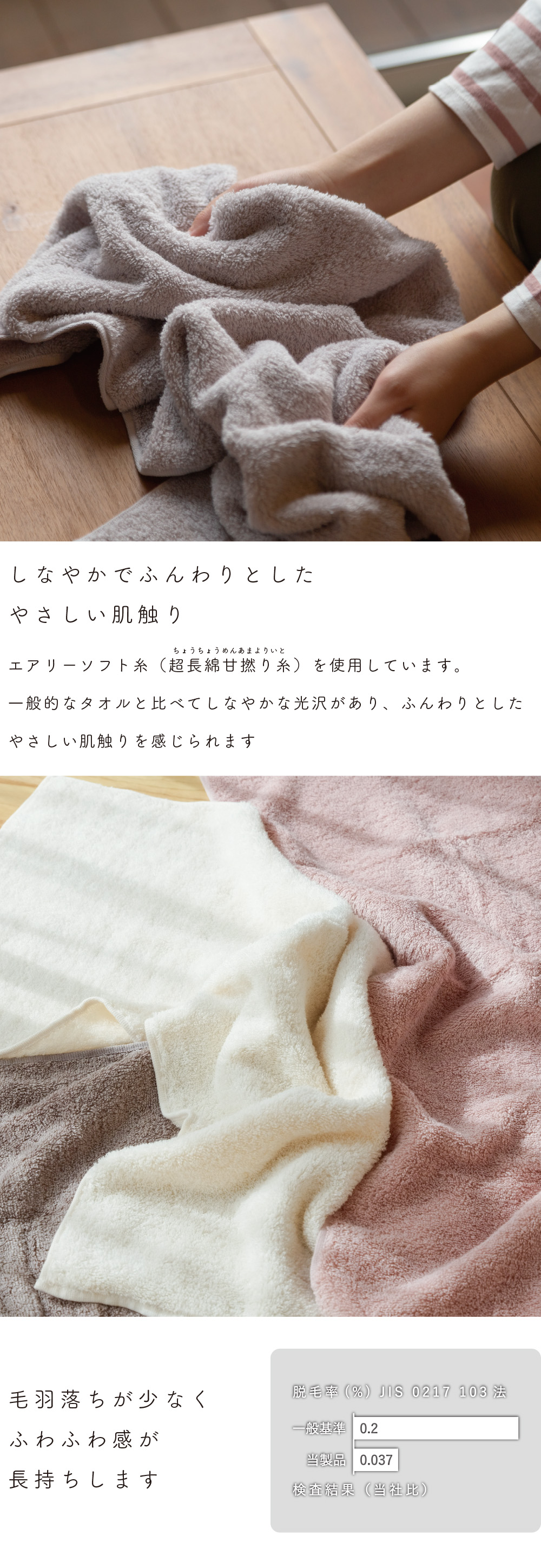 バスタオルとフェイスタオルのセットです。 バスタオル ふんわりタオル SBT 4枚セット スリムバスタオル 高吸水