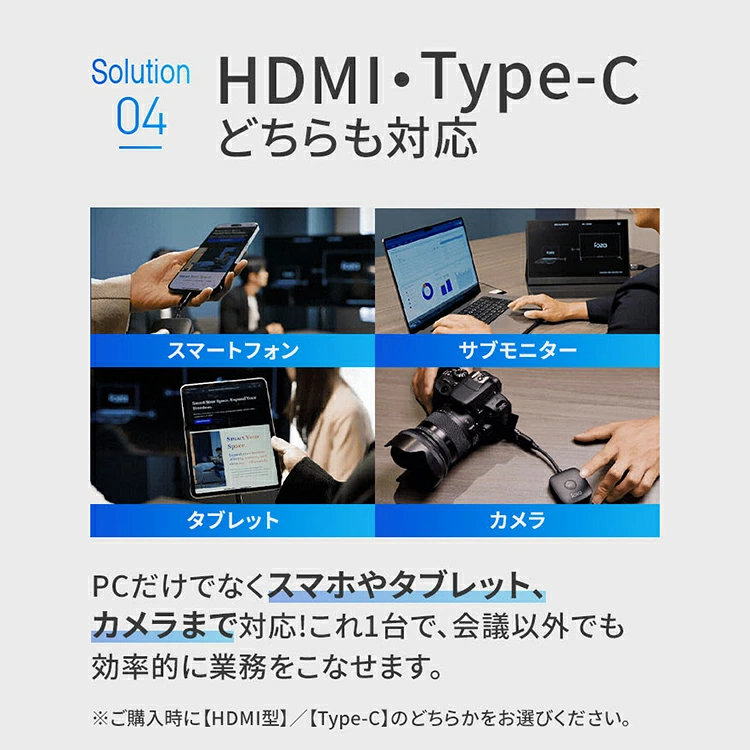 SOUYI（ソウイ） foza share ワイヤレス 画面共有機器 受信機(HDMI)×1