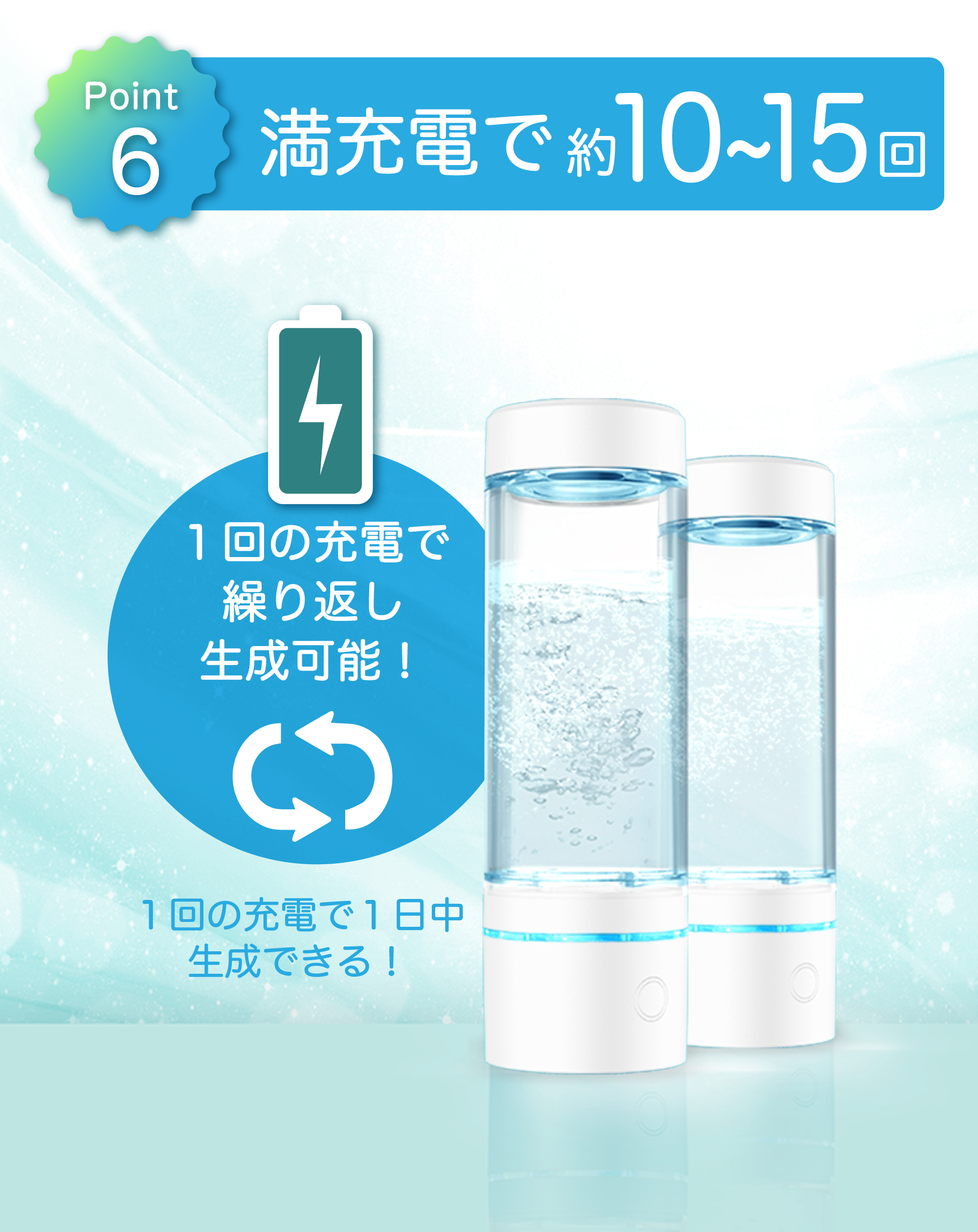 水素水生成器 水素水 生成器 高濃度 高濃度 ポータブル水素水生成器 SY 