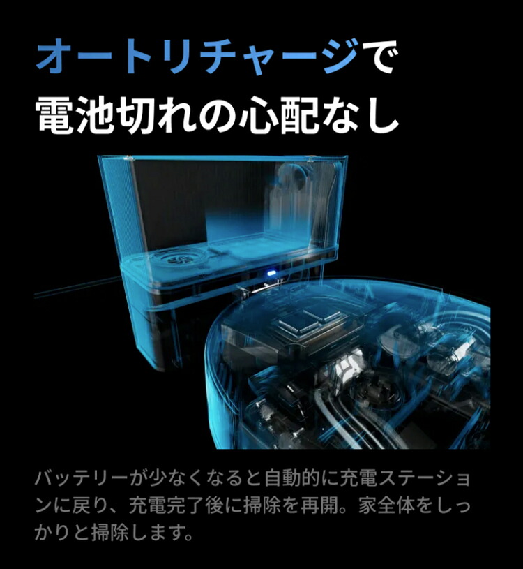 SOUYI（ソウイ） ロボット掃除機 水拭き 高性能 ブラックホール掃除機