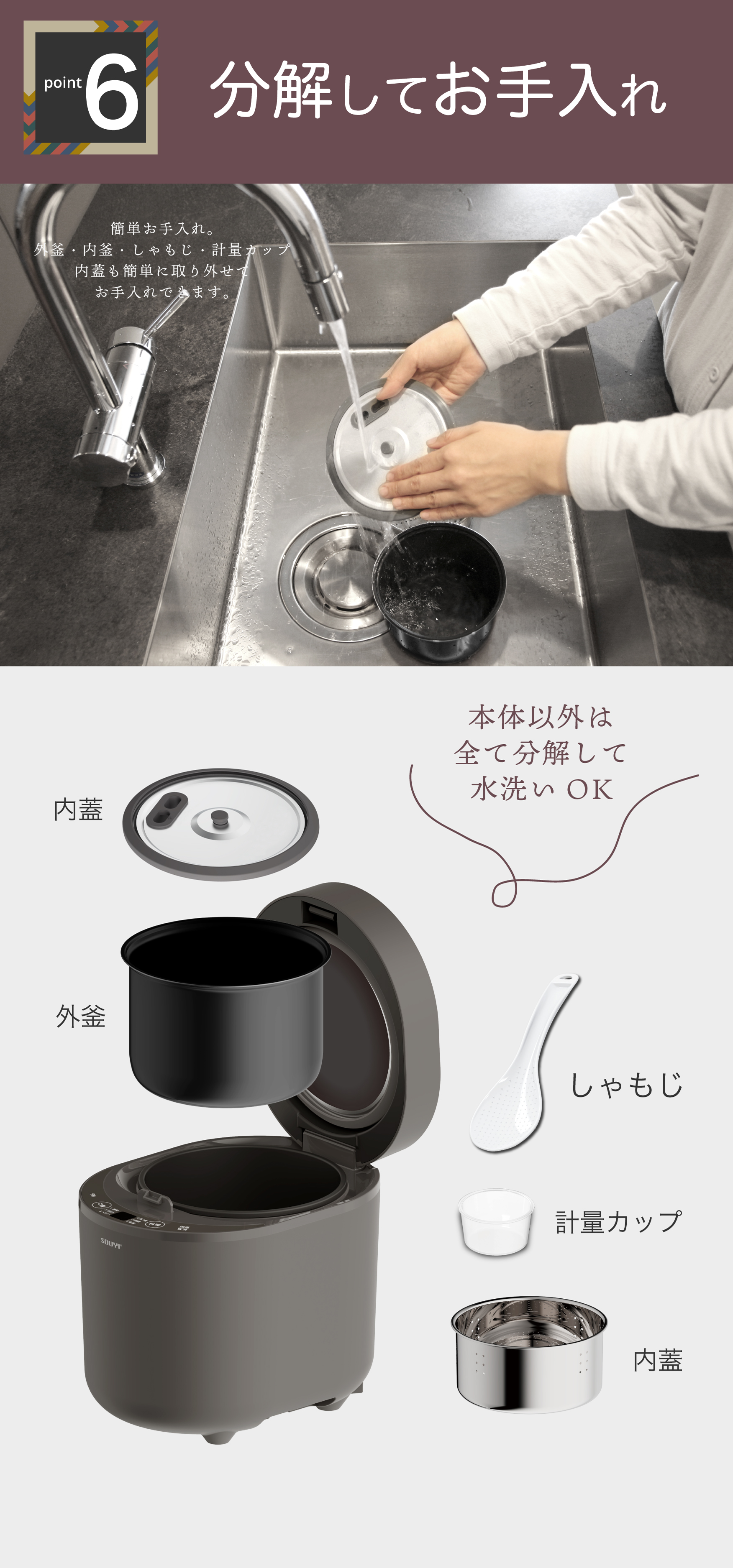 simplus シンプラス マイコン式 4合炊き炊飯器 SP-RCMC4 炊飯器 温度センサー付き 保温機能 ヨーグルト  ケーキ【送料無料】:リコメン堂通販 | JRE MALLショッピング | JRE POINTが貯まる・使える