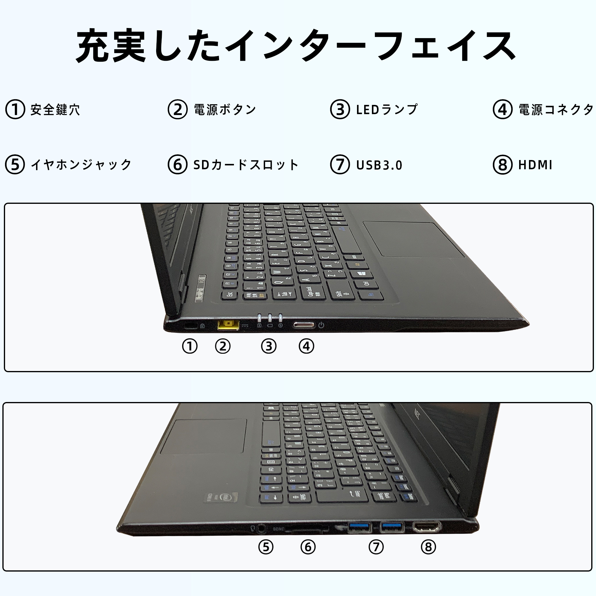 中古ノートパソコン NEC 13SFシリーズ Windows11 Office搭載 13.3インチ メモリ 4GB SSD 128GB インテル  Core i5 ノートPC 初期設定不要 nec13sf-i55-c 訳あり