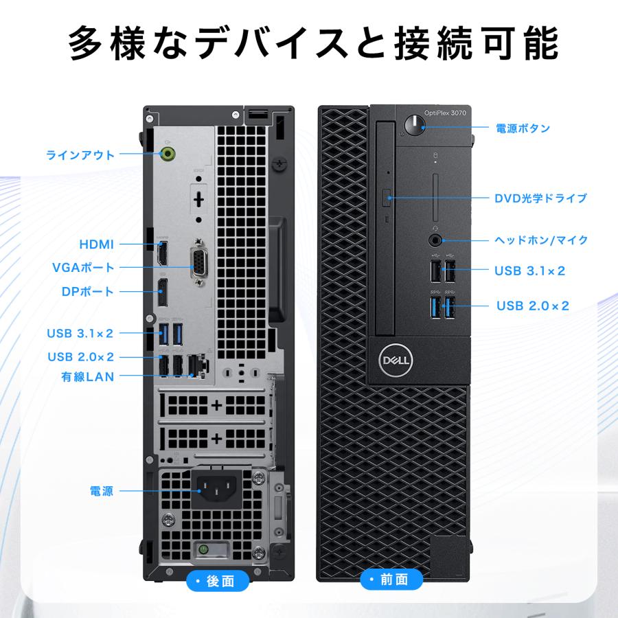 中古PC DELL OPTIPLEX 3070...の詳細画像4