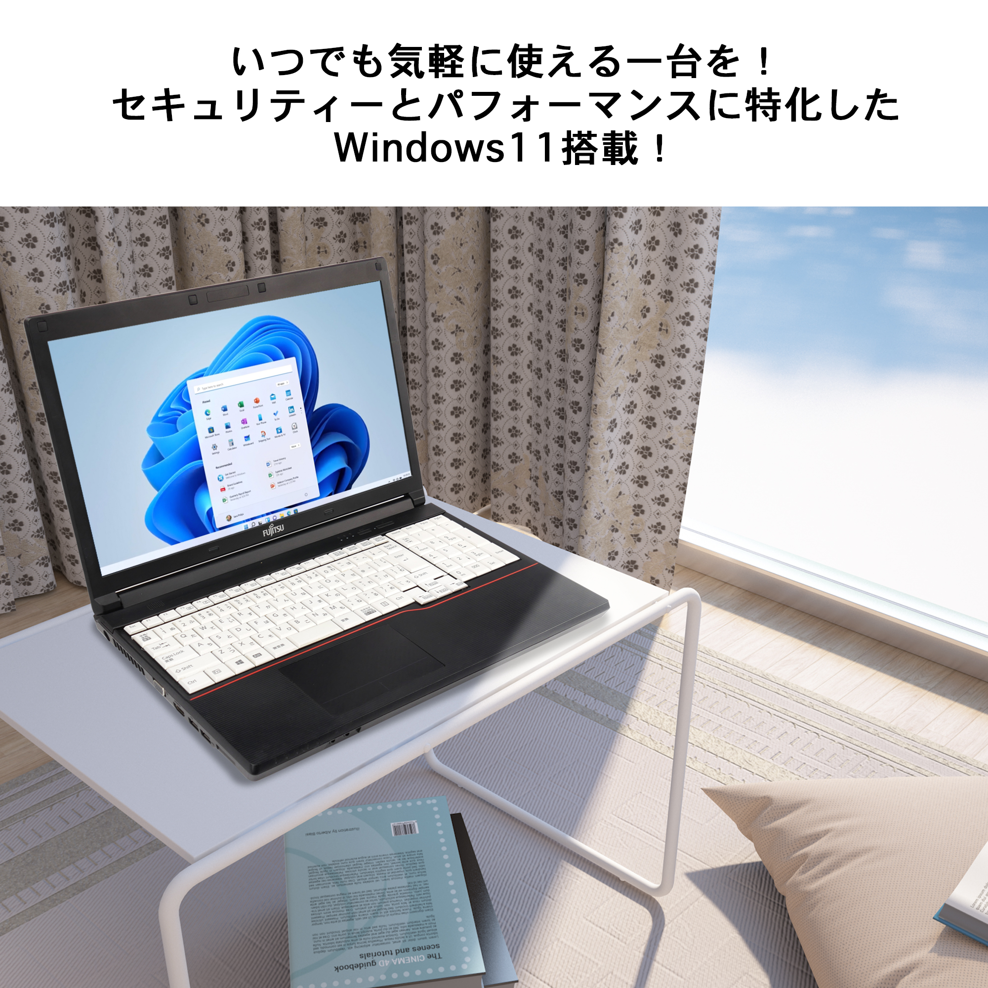 Win11搭載 中古ノートパソコン ノートPC Mircrosoft Office搭載  15.6型 富士通 A576 インテル第6世代Core i3 メモリ8GB SSD256GB 初期設定済み テンキー付き｜sowa-shop｜06