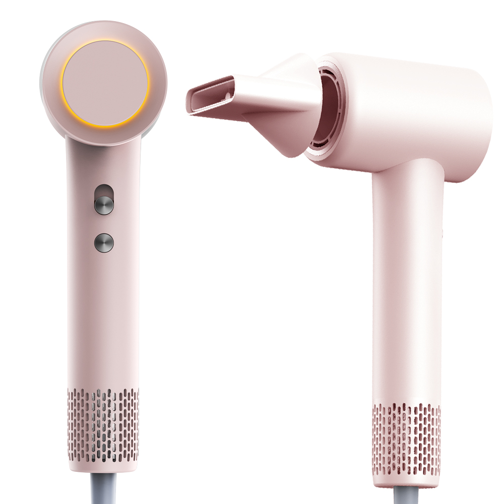 2年保証付 360°回転軽量ドライヤー 6段階 温度調節 風速調節 冷風