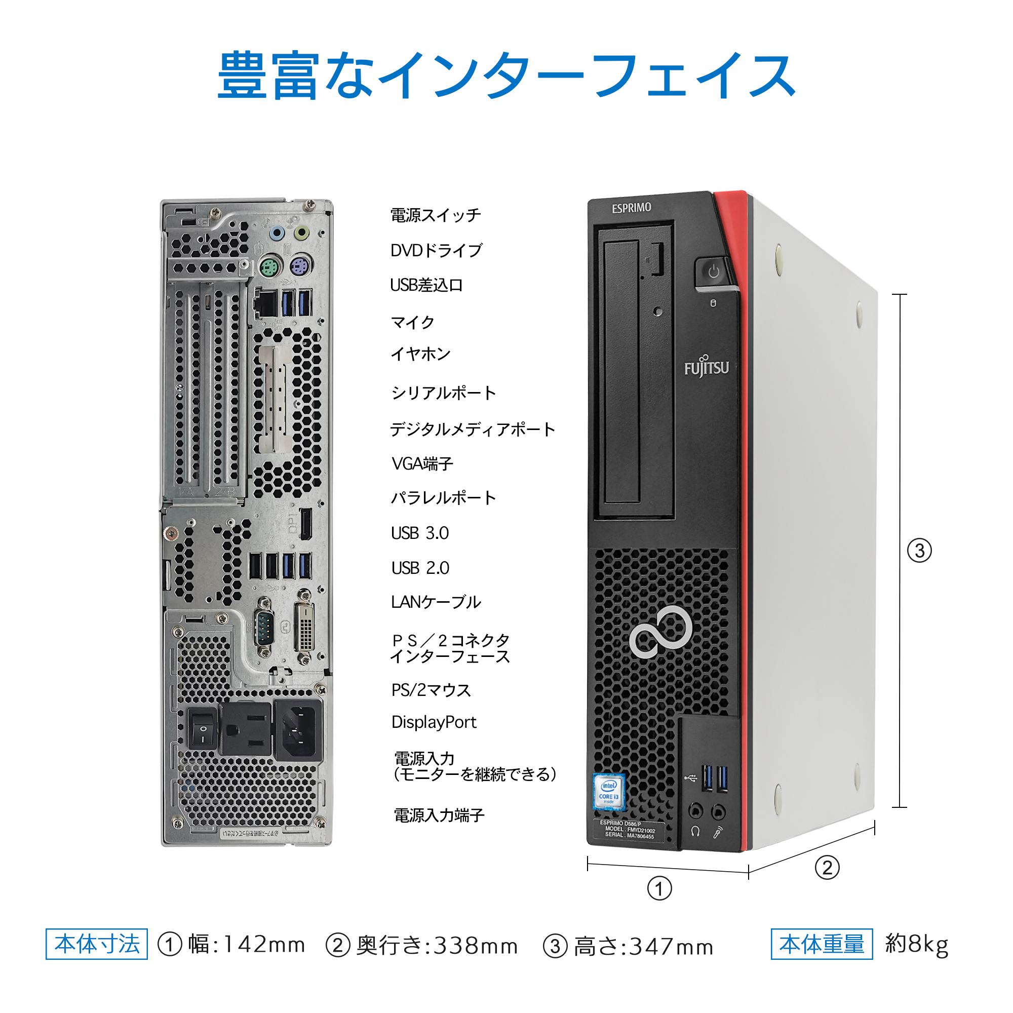 デスクトップ パソコンパソコン WPS  Win11搭載 国産大手メーカー  高性能第7世代 Core i5 3.2GHz  デスクトップ デスクトップPC  メモリー:16GB/ 512GB｜sowa-shop｜06