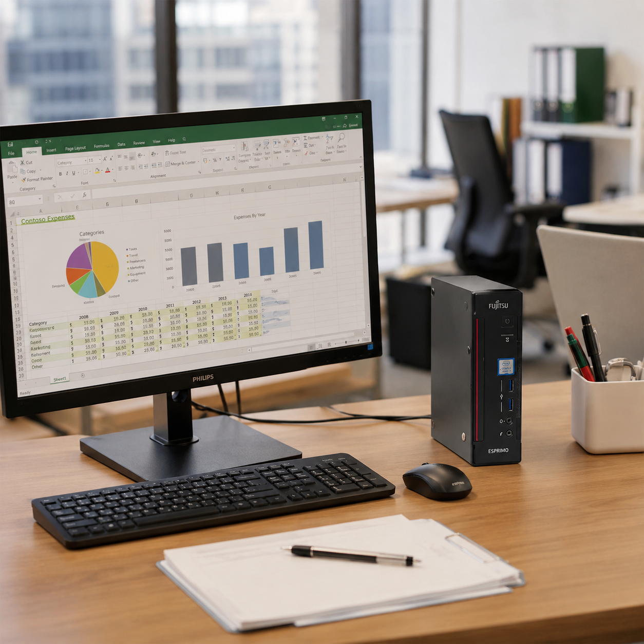 mini pc（富士通／デスクトップパソコン） | スマホ、タブレット