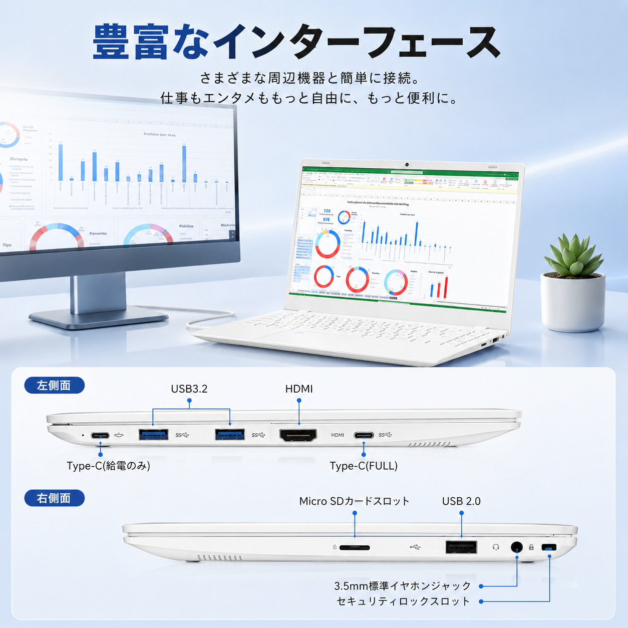 VETESA 新品 ノートパソコン 14型 Intel 6500y Windows11 KINGSOFT