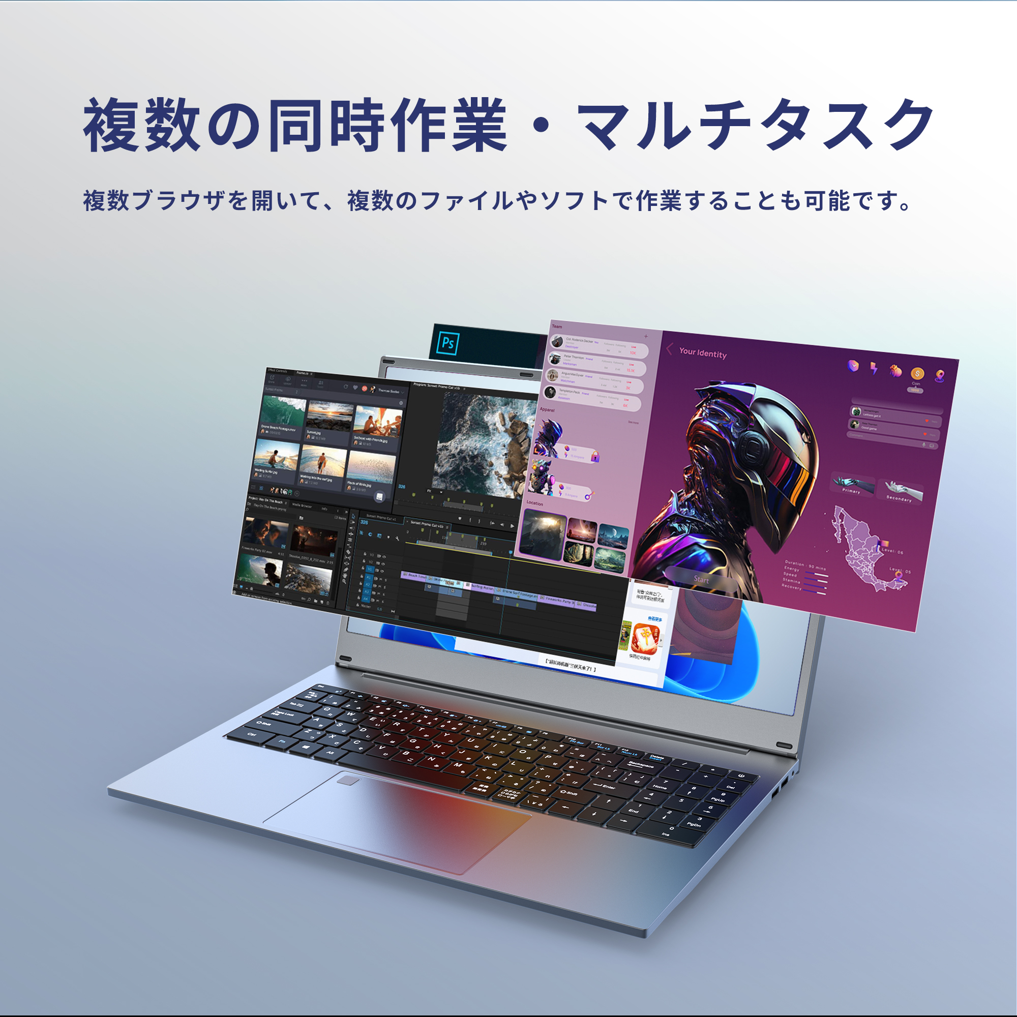 ノートパソコン 新品 初心者向け PC 初期設定済 Win11 Celeron メモリー:8GB 高速SSD:1TB最大 IPS広視野角15.6型液晶  Webカメラ 10キー 5G WIFI搭載 q5 : n15dp1-office2021 : VETESA - 通販 - Yahoo!ショッピング