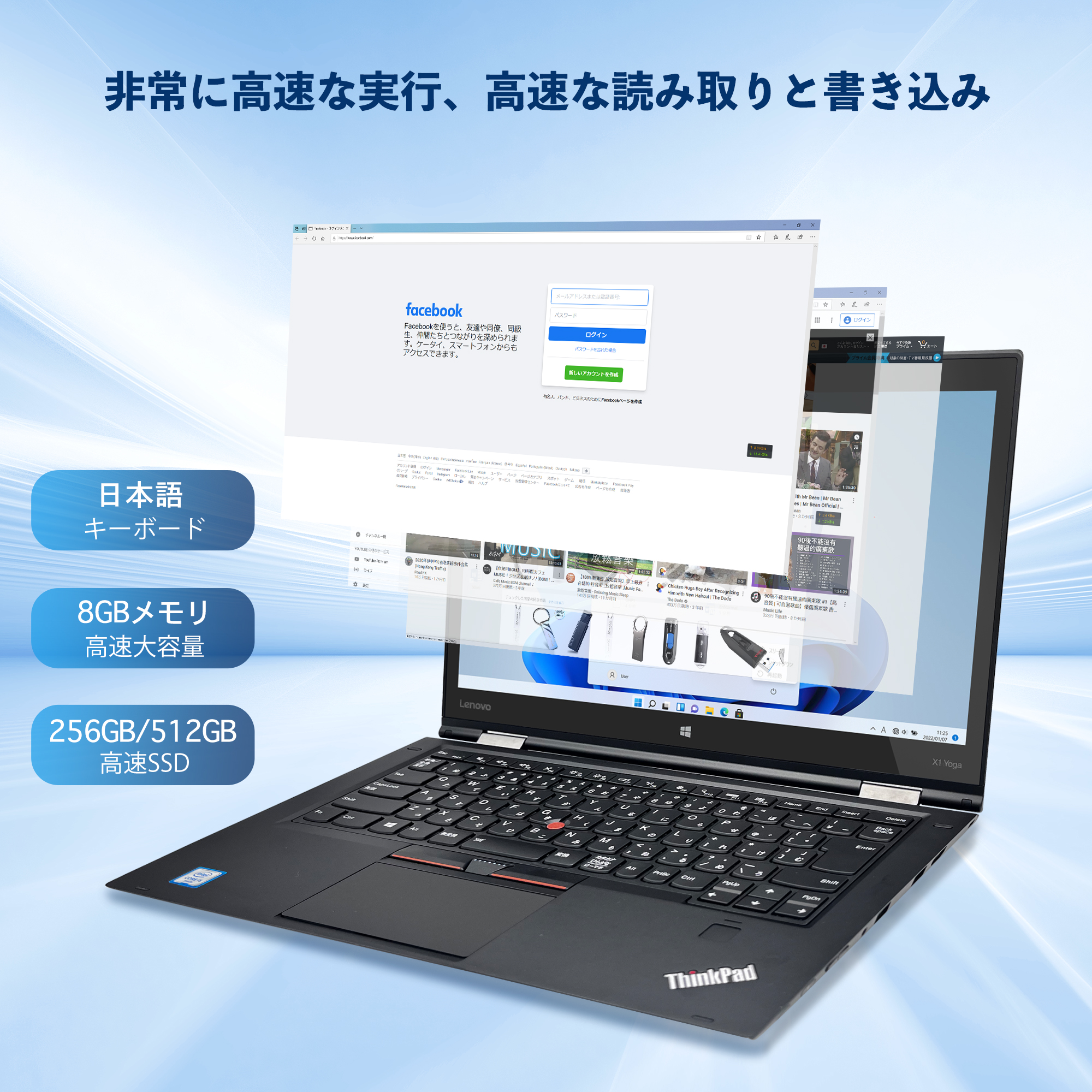 中古 ノートパソコン ノート PC office付き Windows11搭載LENOVO