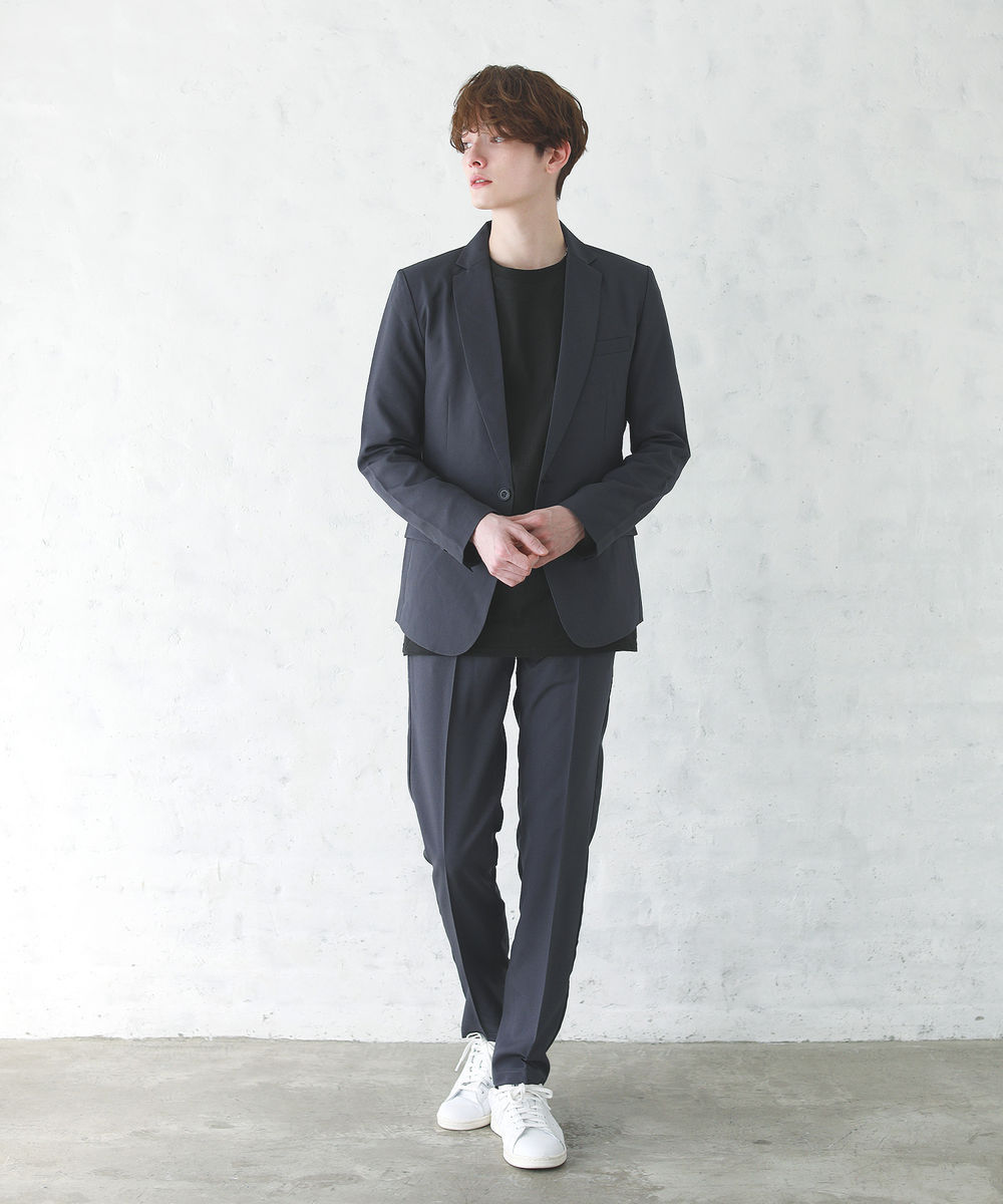 ジャケット メンズ テーラードジャケット 2b ライトアウター 秋 冬 スーツ地 カット地 長袖 セットアップ 黒 送料無料 Soy165 Soyous ソユーズ 通販 Yahoo ショッピング