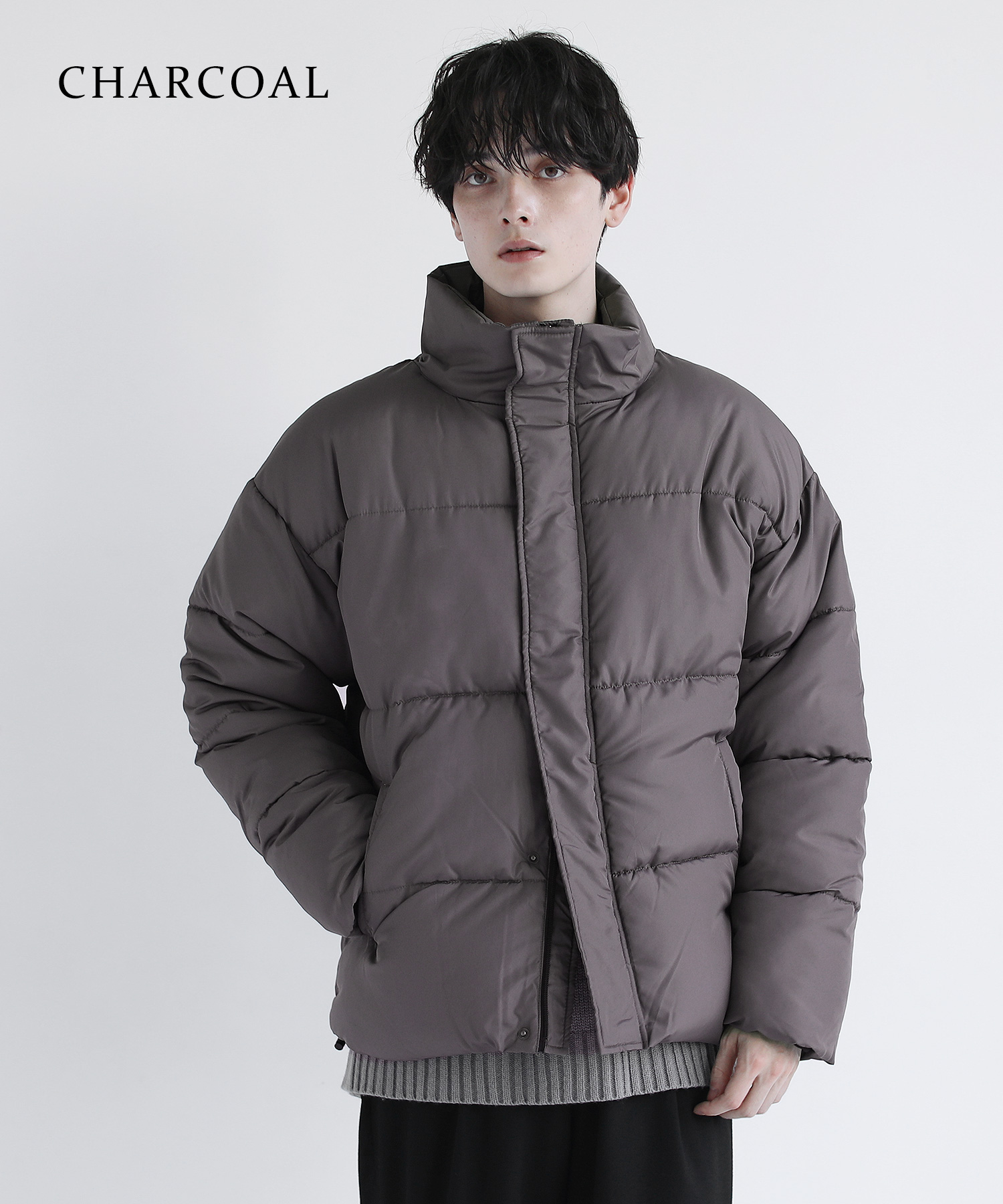 ASTRONOMY ジャケット メンズ 中綿 ハイネック 秋 冬 無地 M L