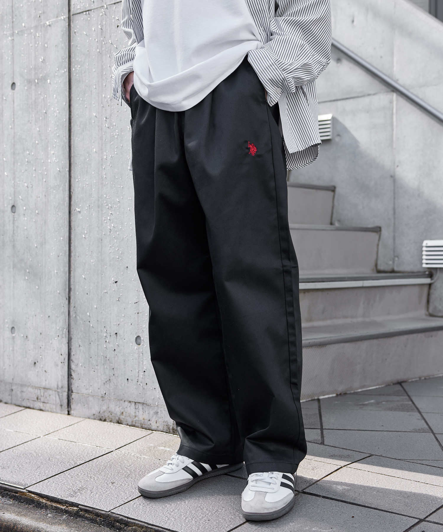 ゆったり幅広】U.S. POLO ASSN.（ユーエスポロアッスン）レース