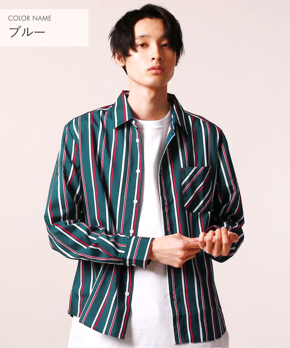 マルチ ストライプ プリント レギュラー シャツ 長袖 メンズ トレンド 着回し 春 夏 2019ss メンズファッション : buy190263 :  SOYOUS ソユーズ - 通販 - Yahoo!ショッピング