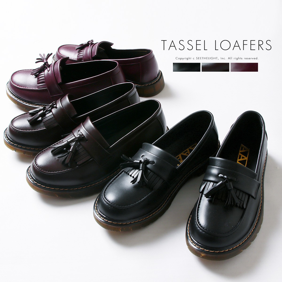 タッセル ローファー 靴 シューズ 春 夏 秋 冬 2019ss PUレザー