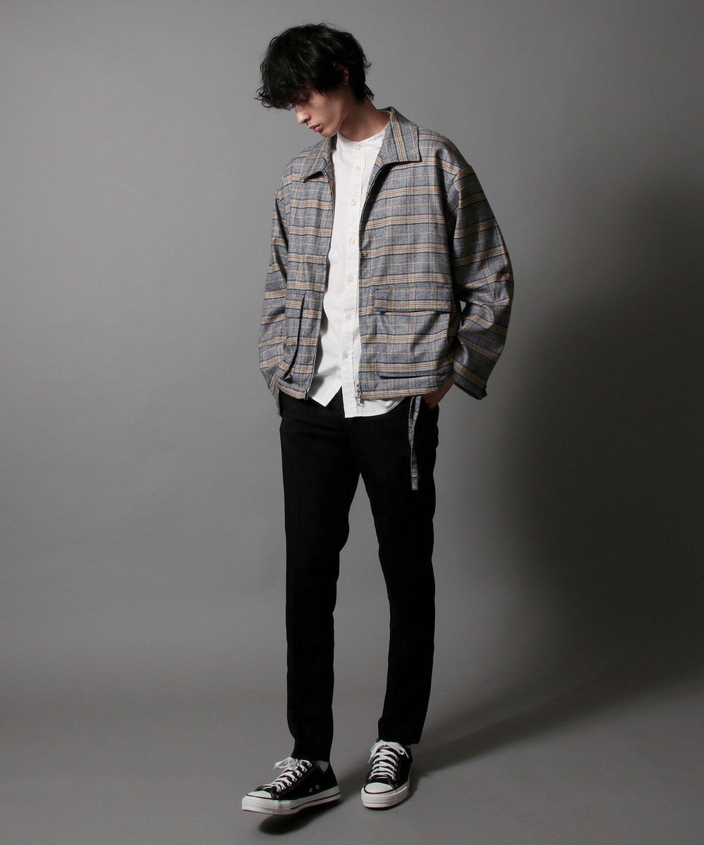 短丈M】ブラック 00s PERRY ELLIS 中綿ドリズラージャケット