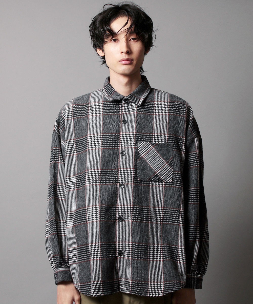 袖 ギャザー ビッグ シャツ チェック メンズ ファッション 袖 ギャザー ビッグ シャツ チェック メンズ ファッション