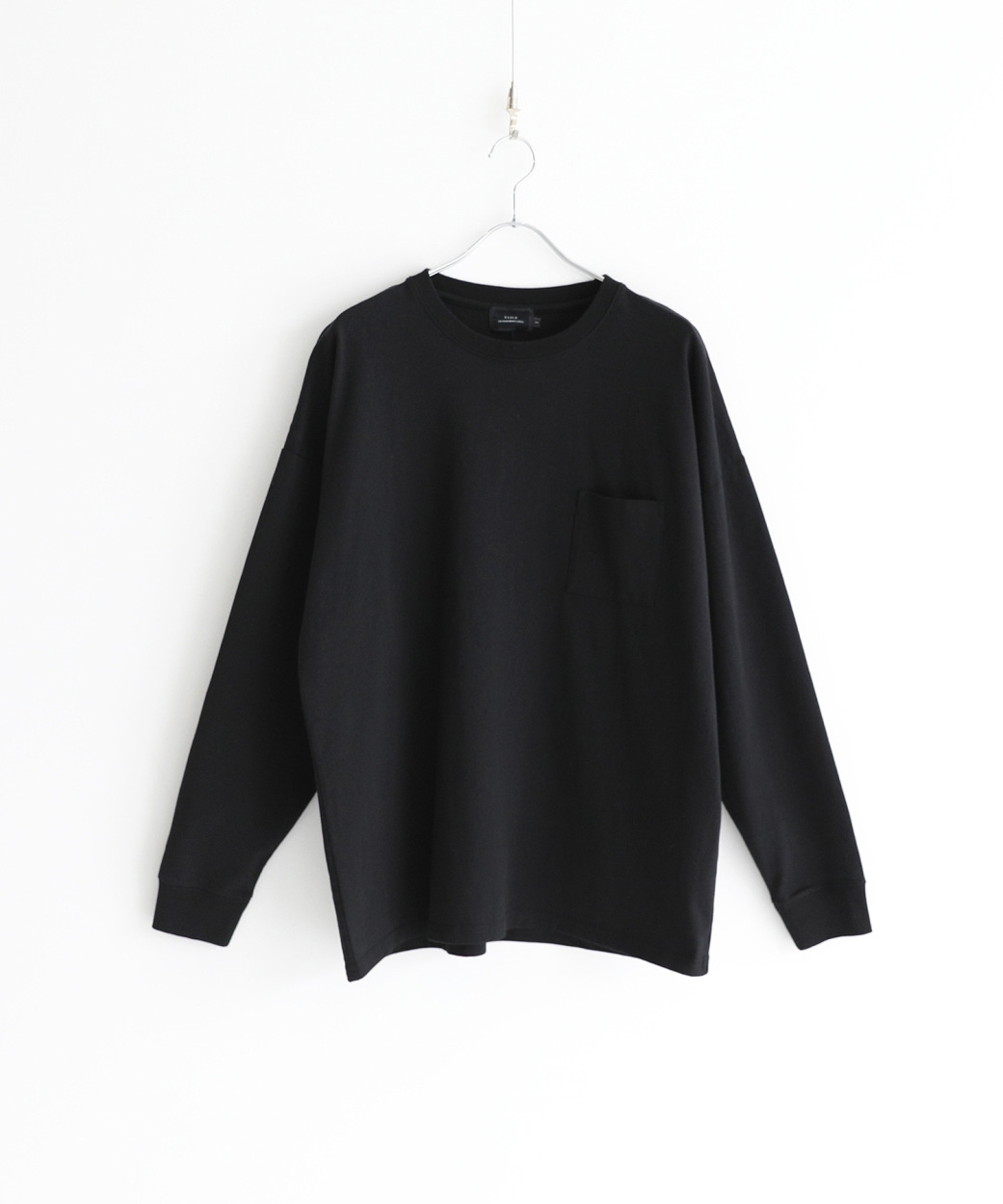 特価‼️希少Sサイズ❗️STONE  ブラック 長袖カットソー Tシャツ カットソー ロンT ポケT 長袖 クルーネック メンズ 秋 春 MVS