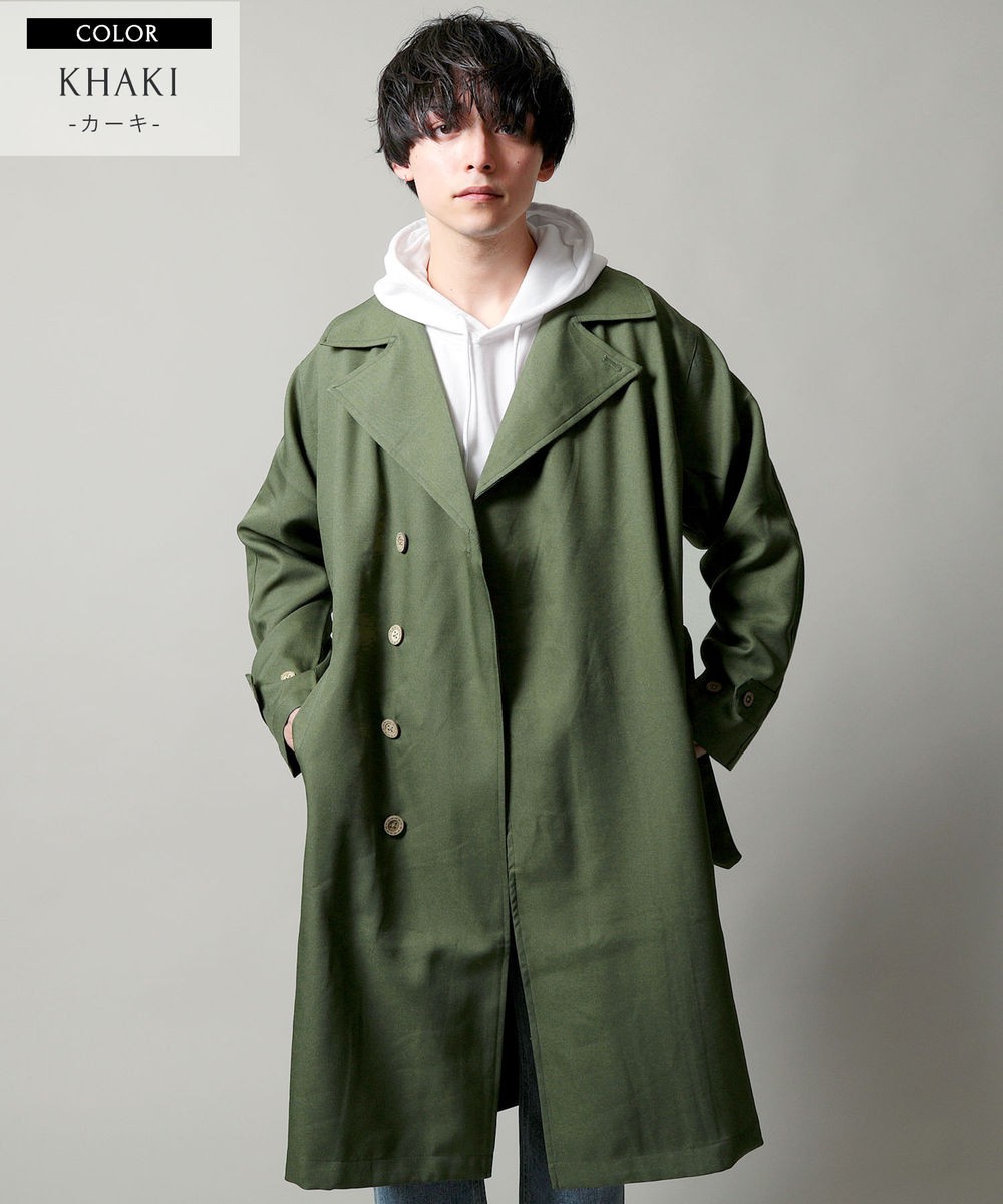 スプリングコート メンズ トレンチコート アウター ジャケット