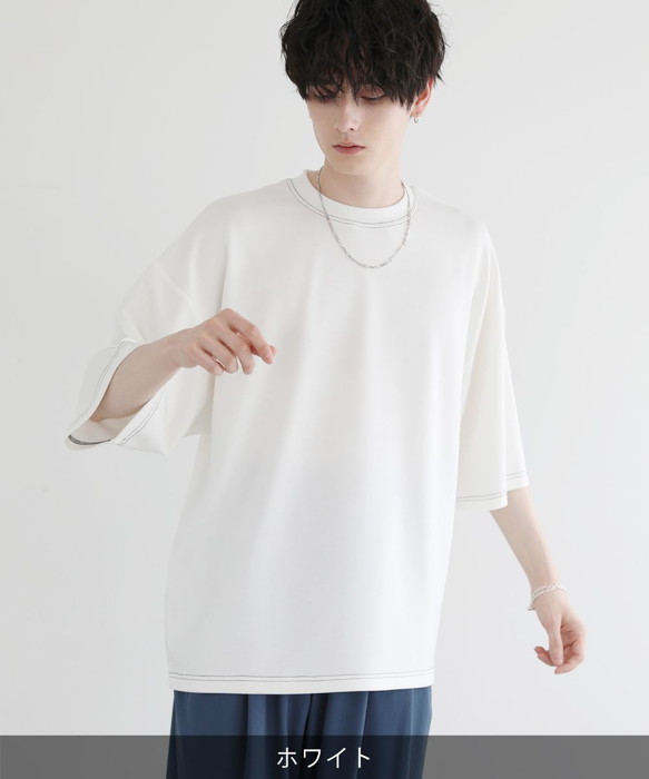 Tシャツ 5分袖 メンズ ファッション クルーネック 接触冷感 UVカット
