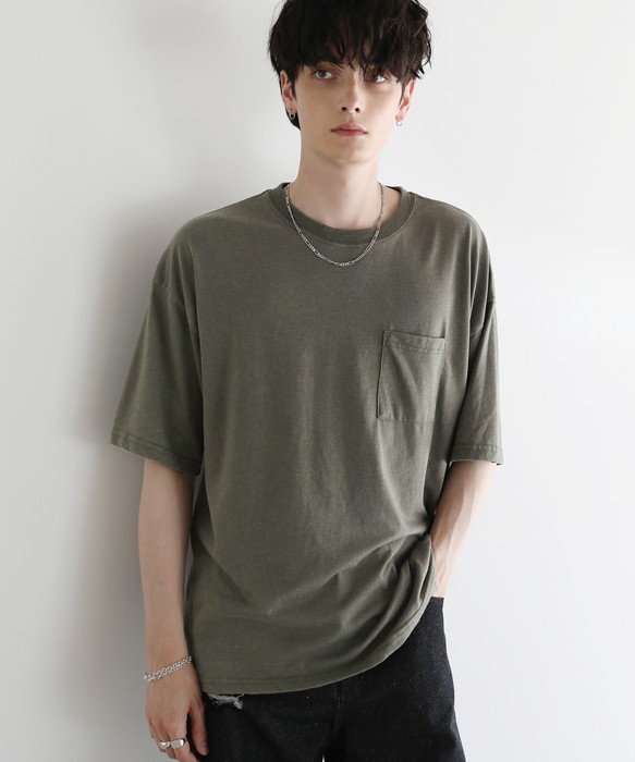 Tシャツ カットソー メンズ 夏 夏服 半袖 5分袖 スノー