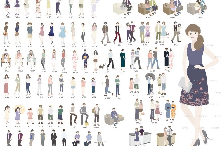 スーパーセール イラスト素材集 オシャレ系イラスト イラレ姫a巻 ファッション春夏編 ソフトウェア