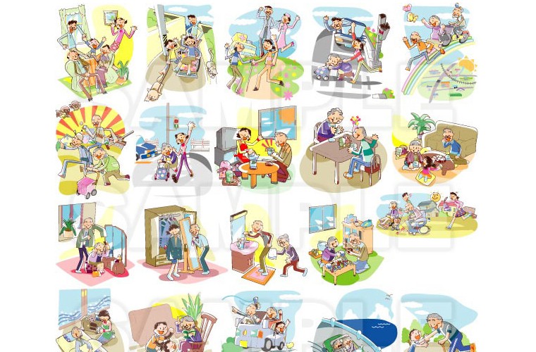 当店一番人気 イラスト素材集 介護 福祉 医療 イラストキッドvol 8 介護 福祉 医療編 ソフトウェア Atp Nycta In