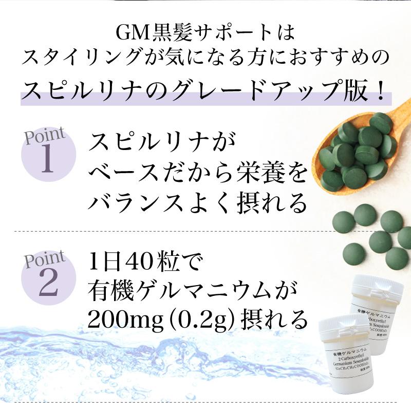 GM黒髪サポート・スピルリナ配合サプリ サプリメント 藻 健康食品 Spirulina｜sp100｜06