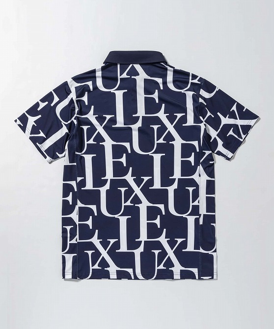 LUXE AKM PLUS リュクスエイケイエムプラス ゴルフ 総柄ロゴ 半袖