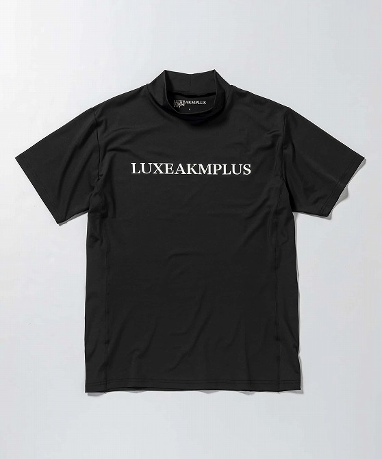 LUXEAKMPLUS ロゴデザインシャツ LUXE AKM PLUS リュクスエイケイエムプラス ベーシックロゴ モック